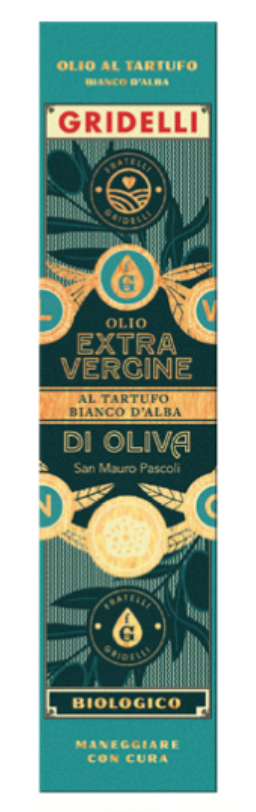 Gridelli - Olivo Extra Vergine Al Tartufo Bianco D'Alba, Ekologisk - Saluhall.se