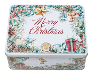 
            
                Indlæs billede i gallerifremviser, Farmhouse Biscuits Merry Christmas Tin – Chocolate Chunk &amp;amp; Orange Biscuits 
            
        