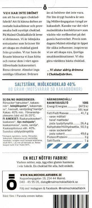 
            
                Indlæs billede i gallerifremviser, Malmö Chokladfabrik - Saltstänk - Saluhall.se
            
        