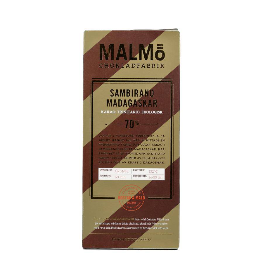 Malmö Chokladfabrik - Sambirano Madagaskar 70% - Saluhall.se