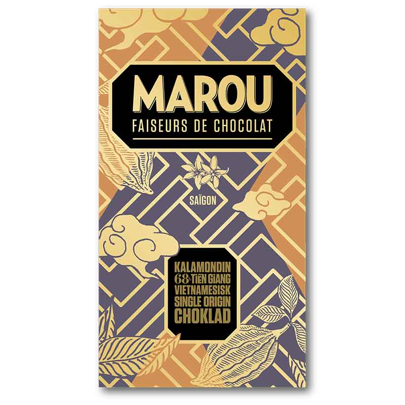 Marou Mörk choklad med kalamondincitrus – 80 g - Saluhall.se