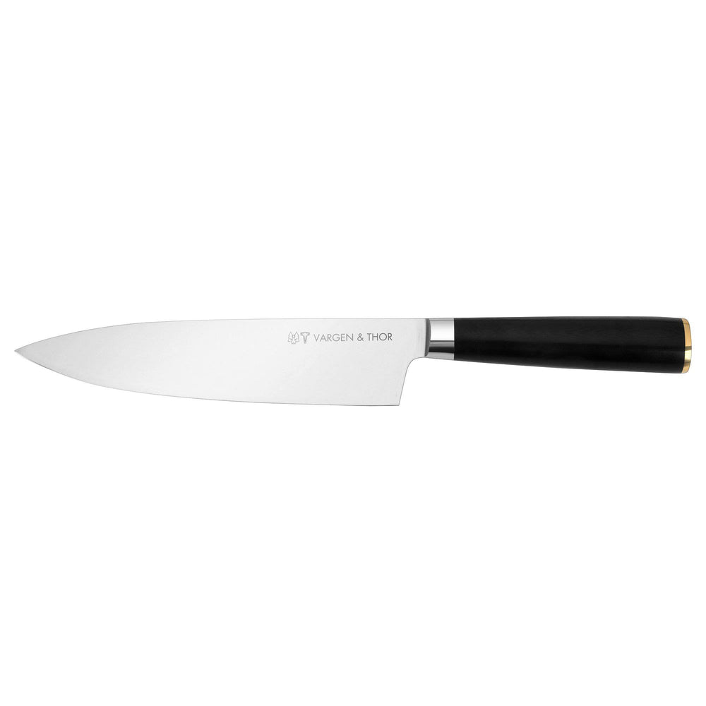 Vargen & Thor ROY X - kockkniv med rostfritt stål och med unik mässingbotten - Saluhall.se